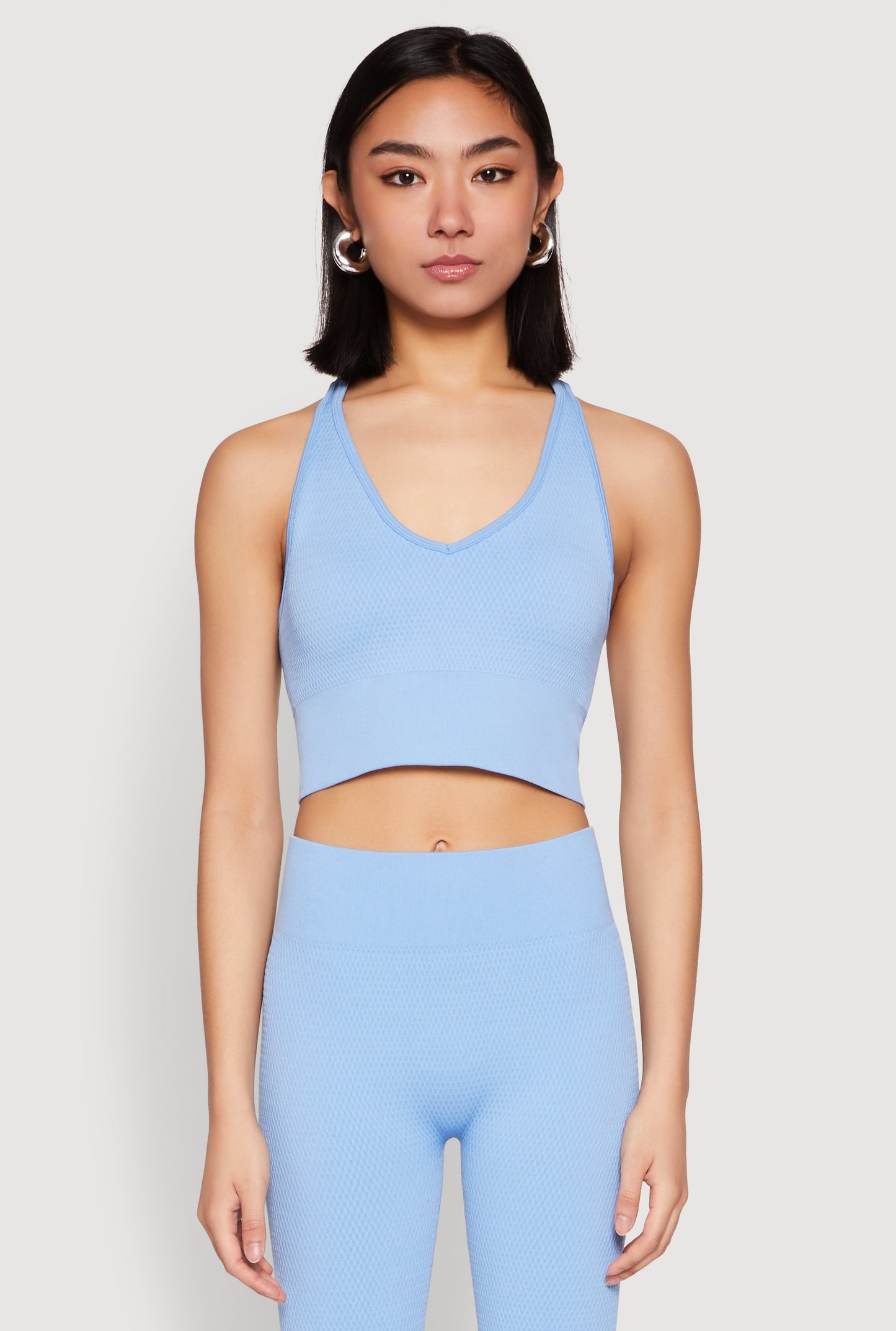 Keyhole Back Cropped Tank Top