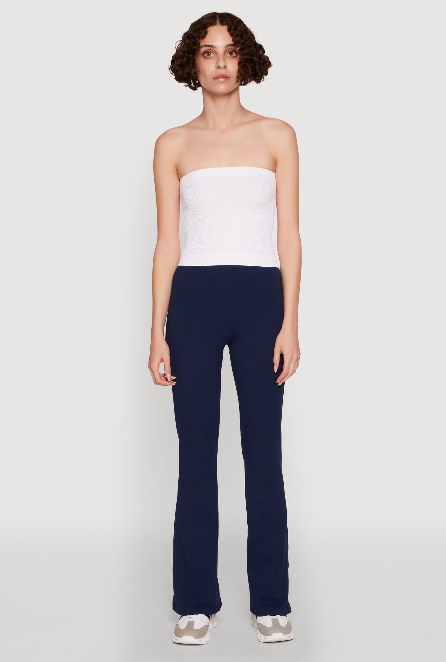 Ribbed Knit Seamless Tube Top