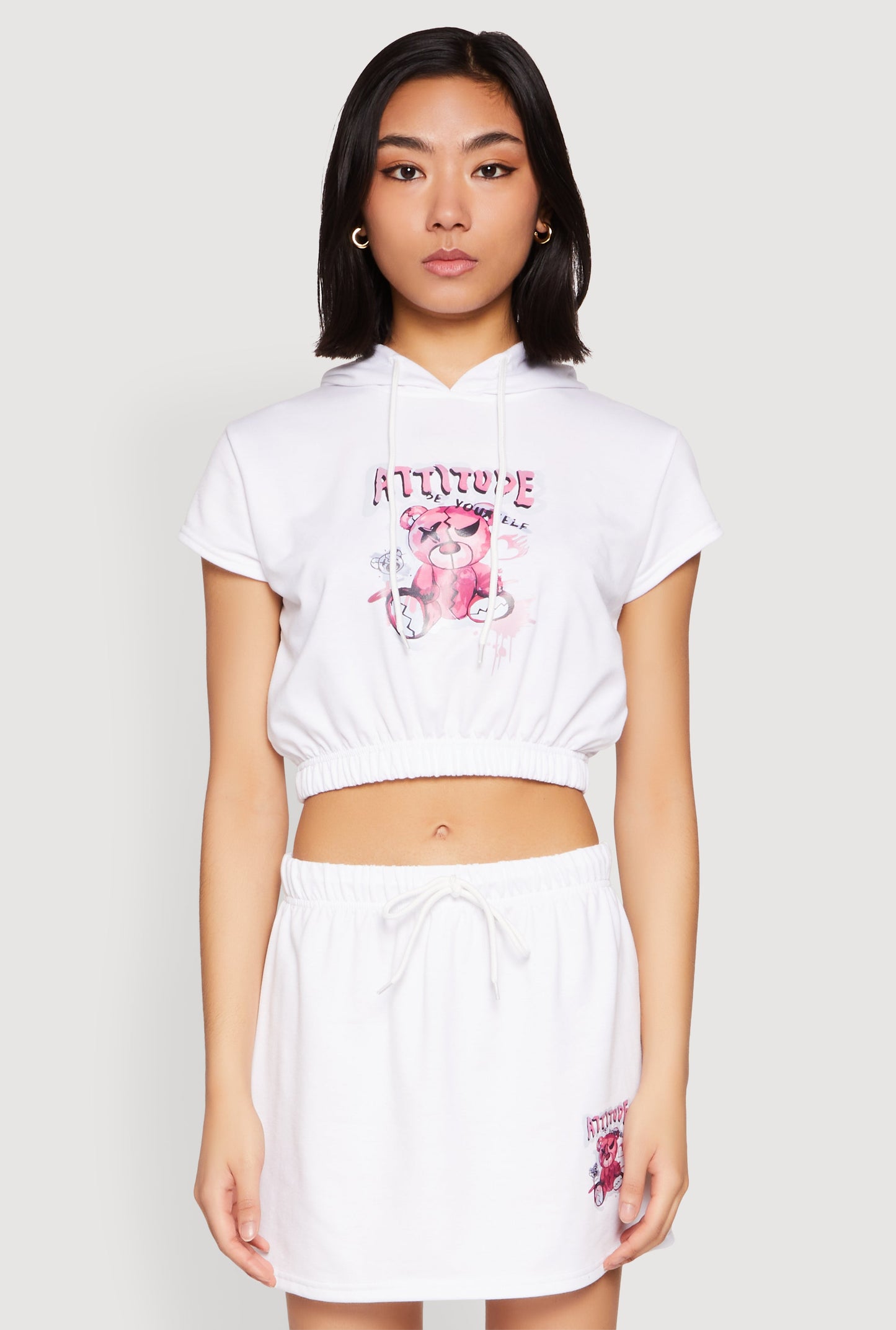 Attitude Be Yourself Short Sleeve Hoodie