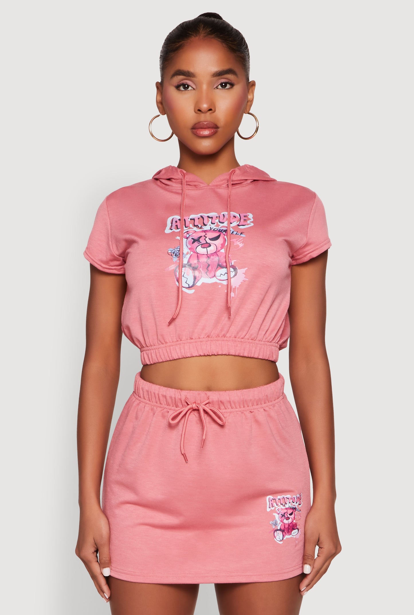 Attitude Be Yourself Short Sleeve Hoodie