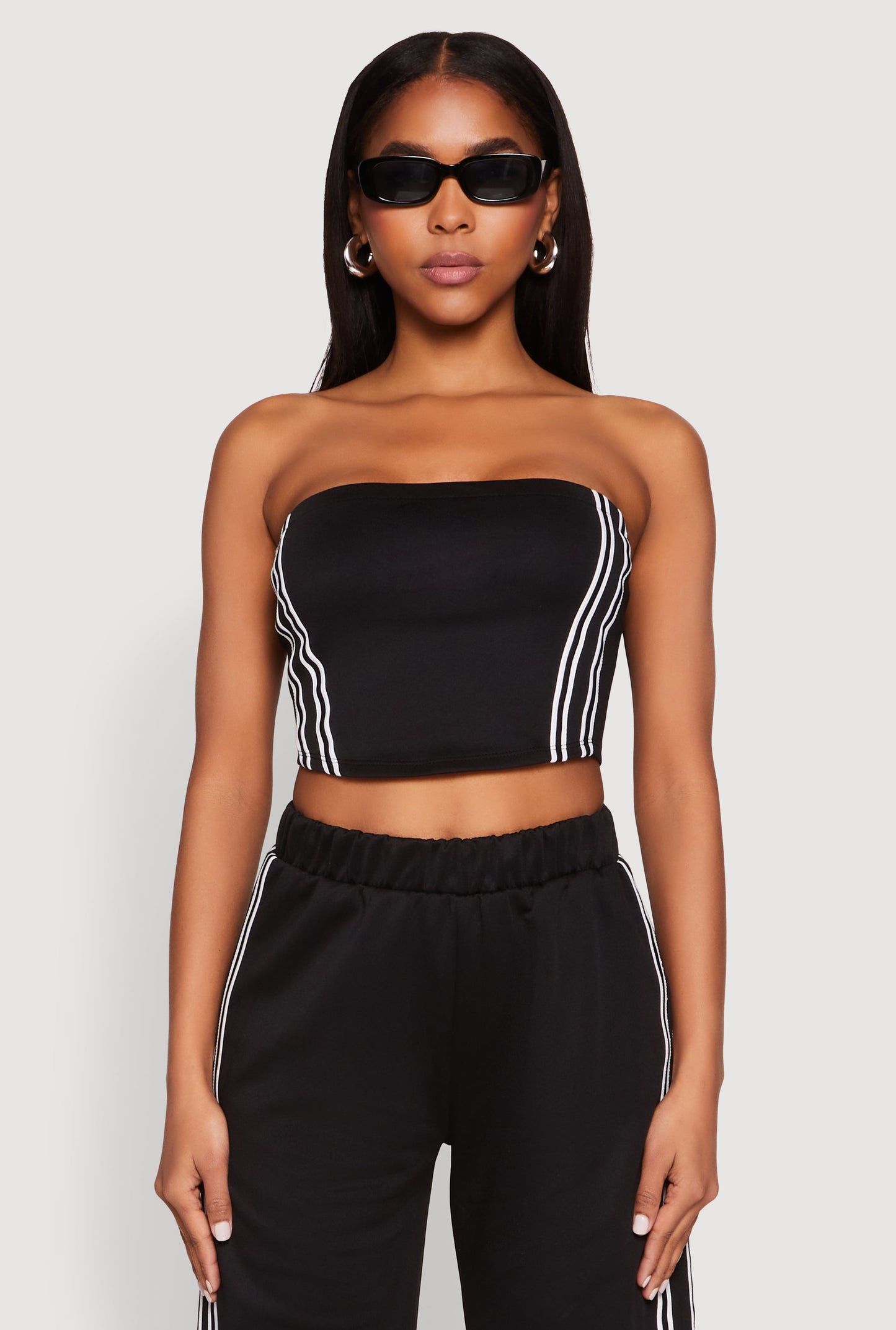 Side Varsity Stripe Tube Top