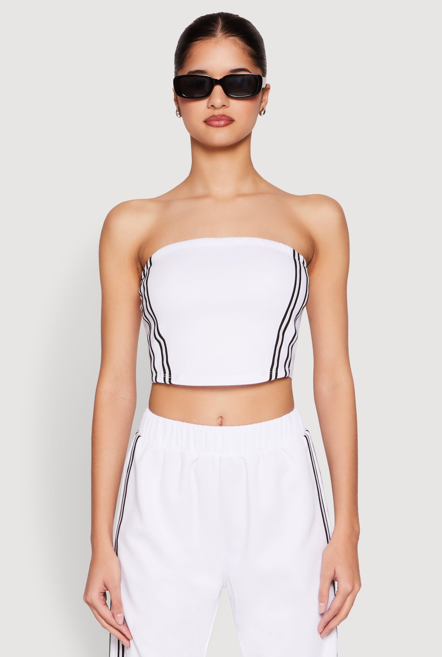 Side Varsity Stripe Tube Top