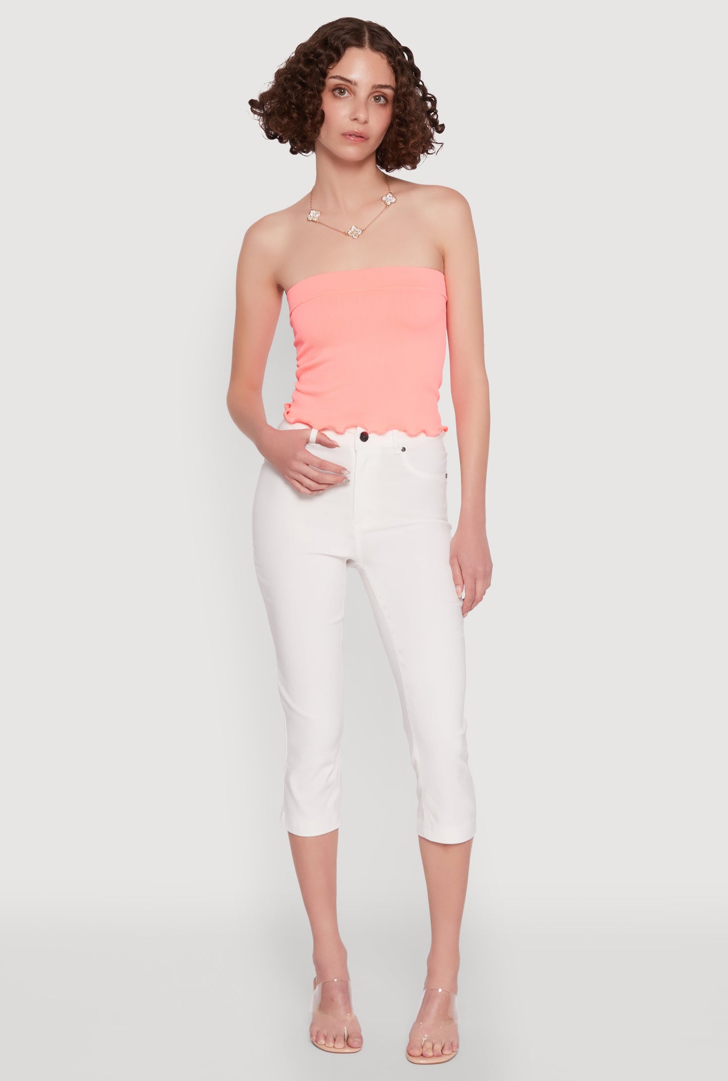 Lettuce Edge Seamless Tube Top