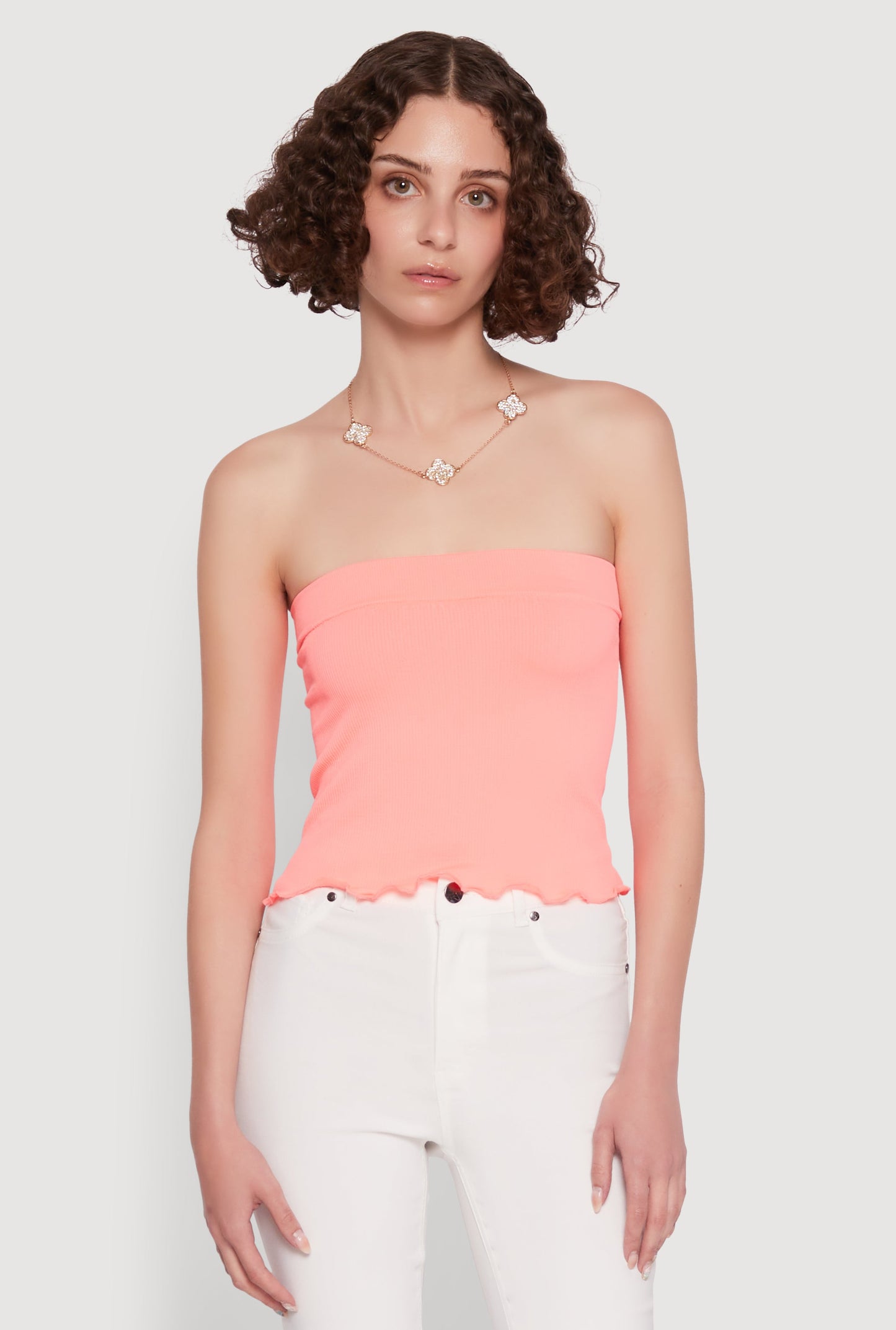 Lettuce Edge Seamless Tube Top