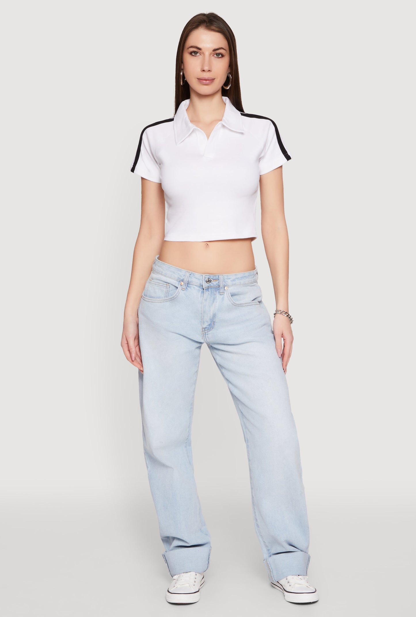 Since 1984 Graphic Cropped Polo Shirt