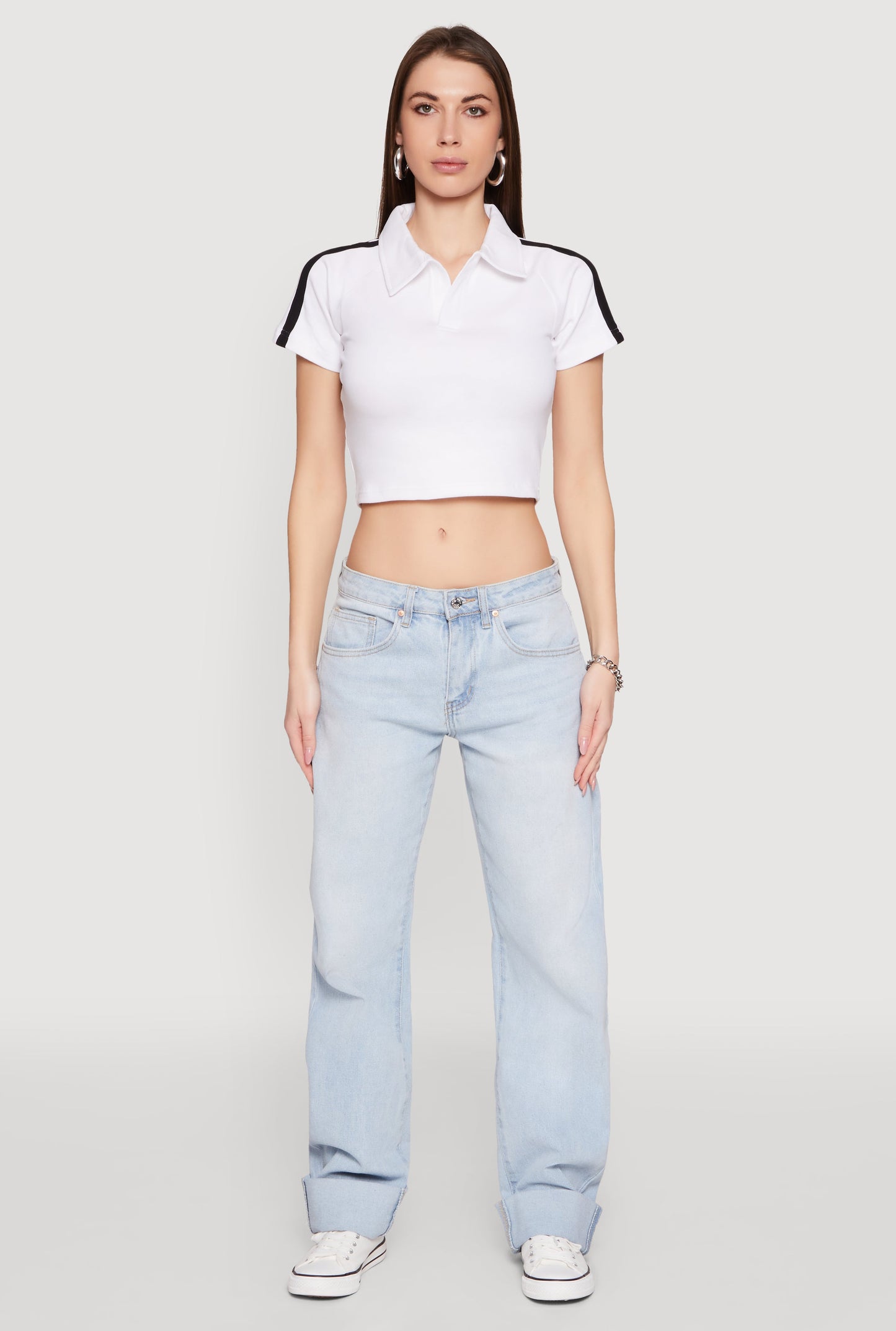 Since 1984 Graphic Cropped Polo Shirt