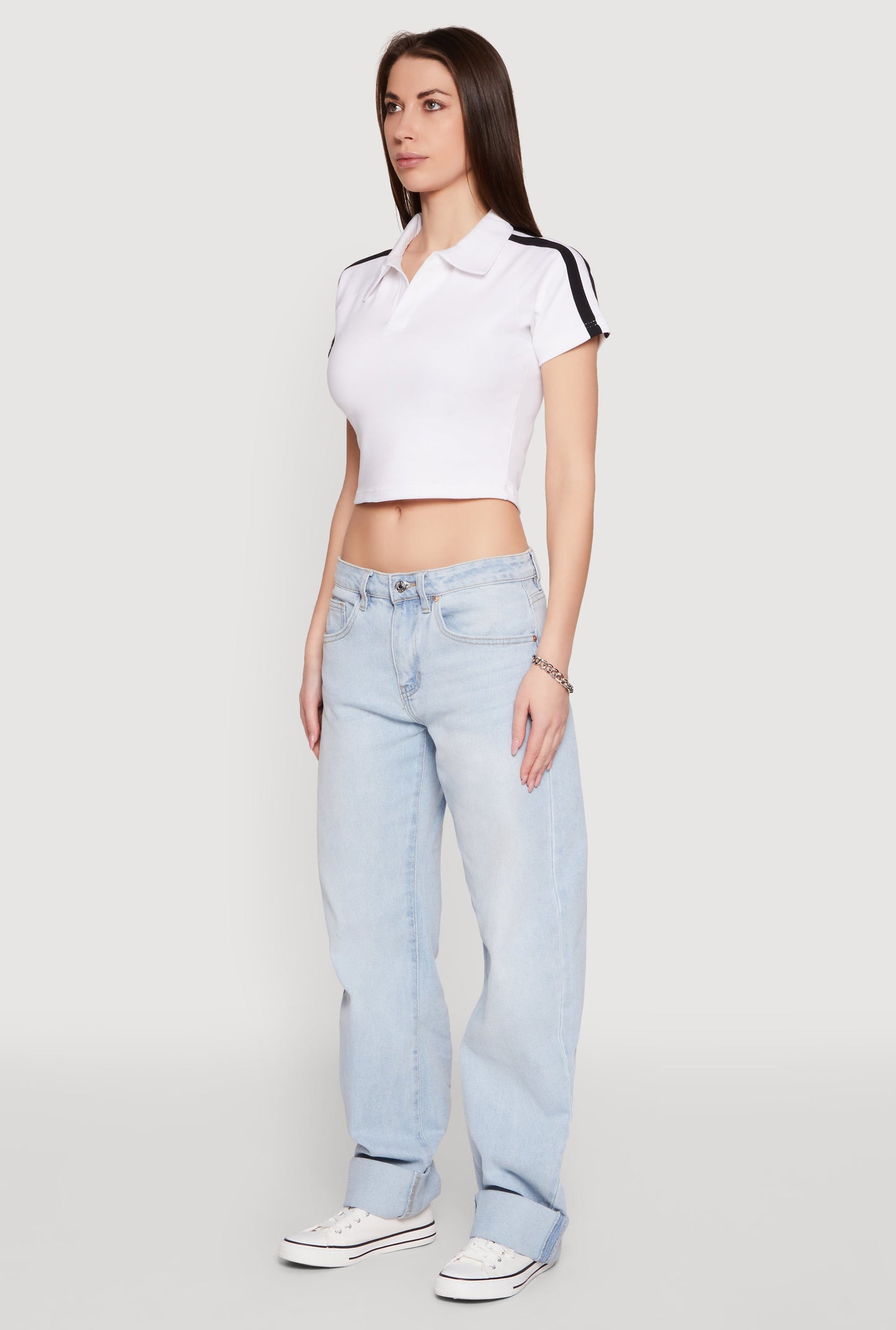 Since 1984 Graphic Cropped Polo Shirt