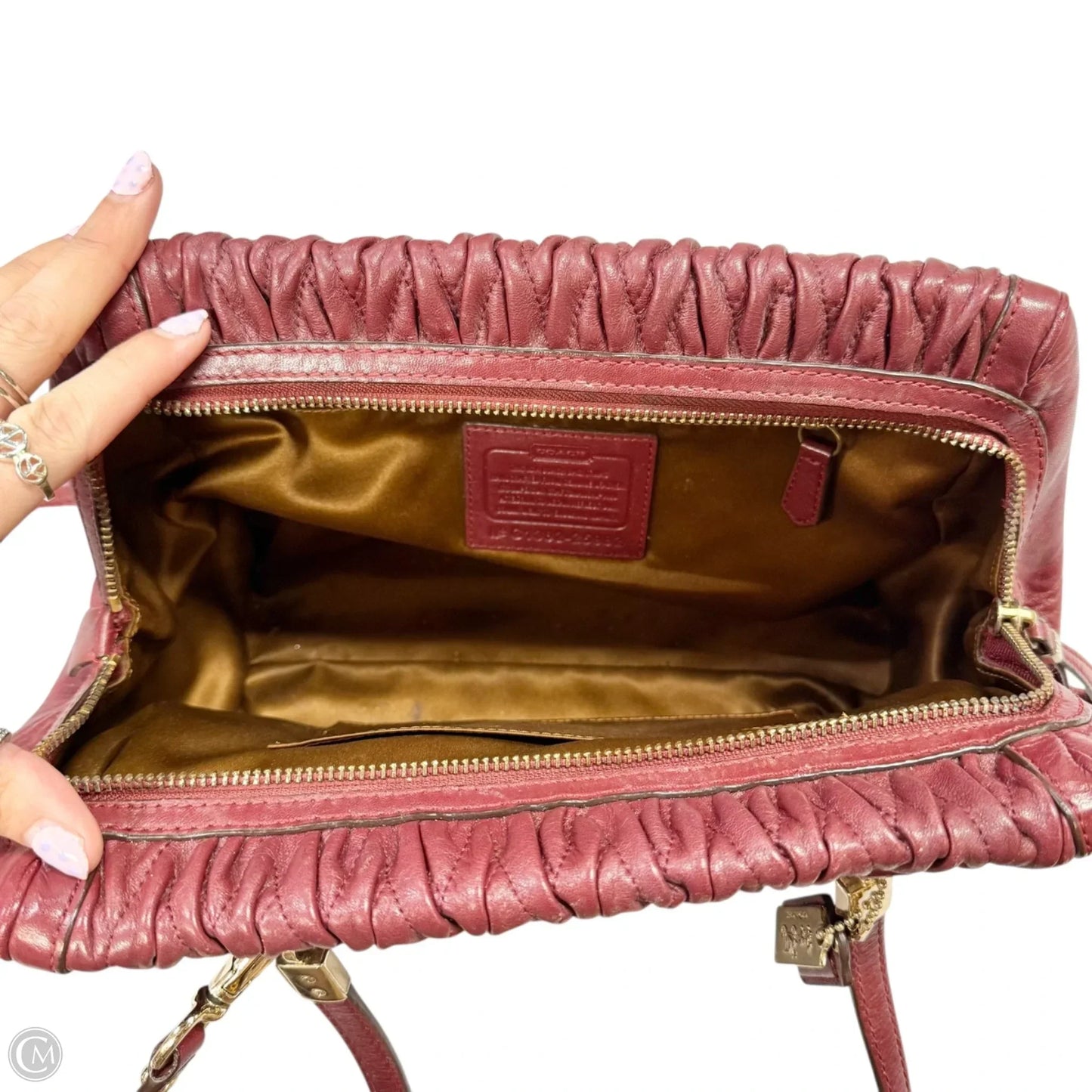 Handbag Designer By Coach, Size: Medium